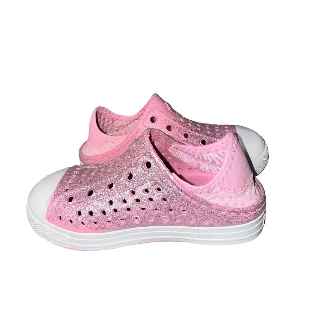 Skechers Girls Pink Glitter Water Shoes Size 9